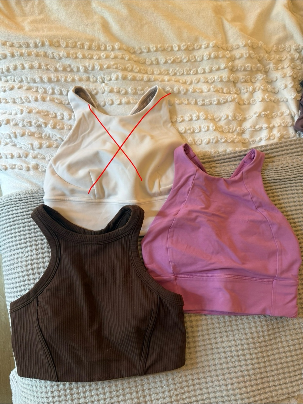Lululemon High-Neck sports bra - Pink and brown